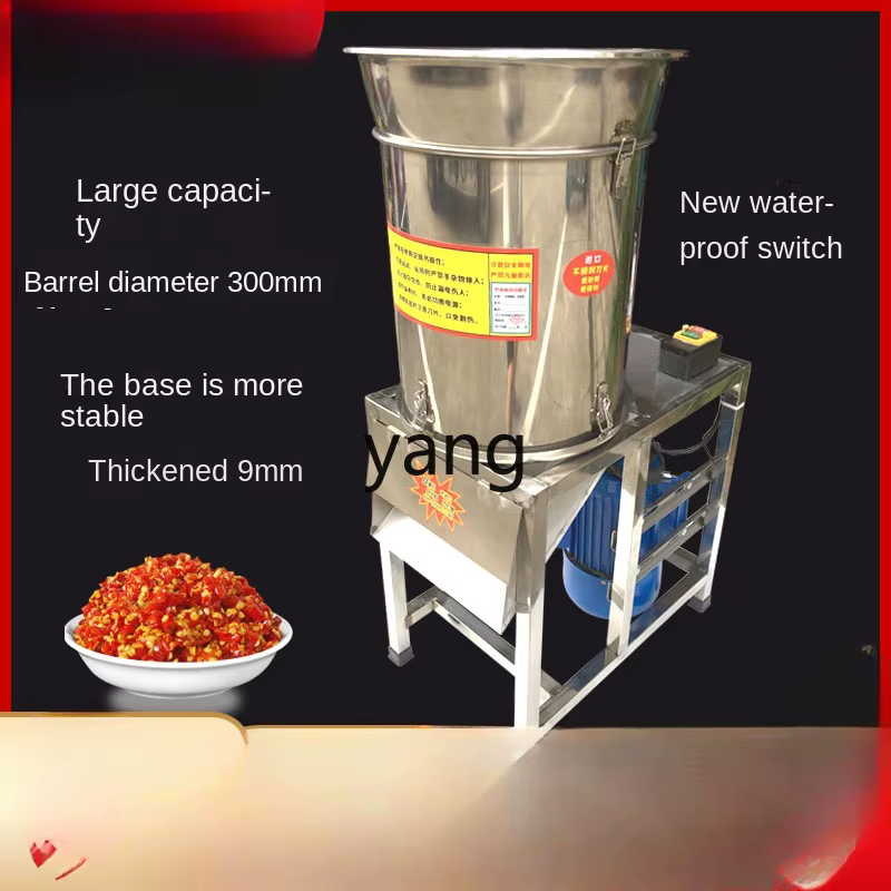 Máquina comercial para preparar ingredientes picados