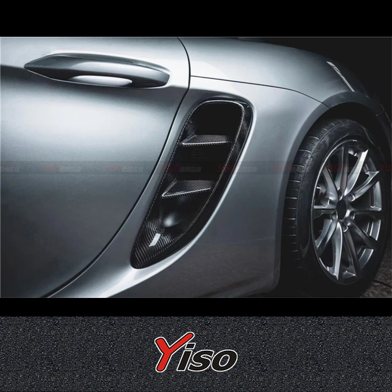 Toma de aire lateral fibra carbono Porsche 981 Boxster 718 Cayman