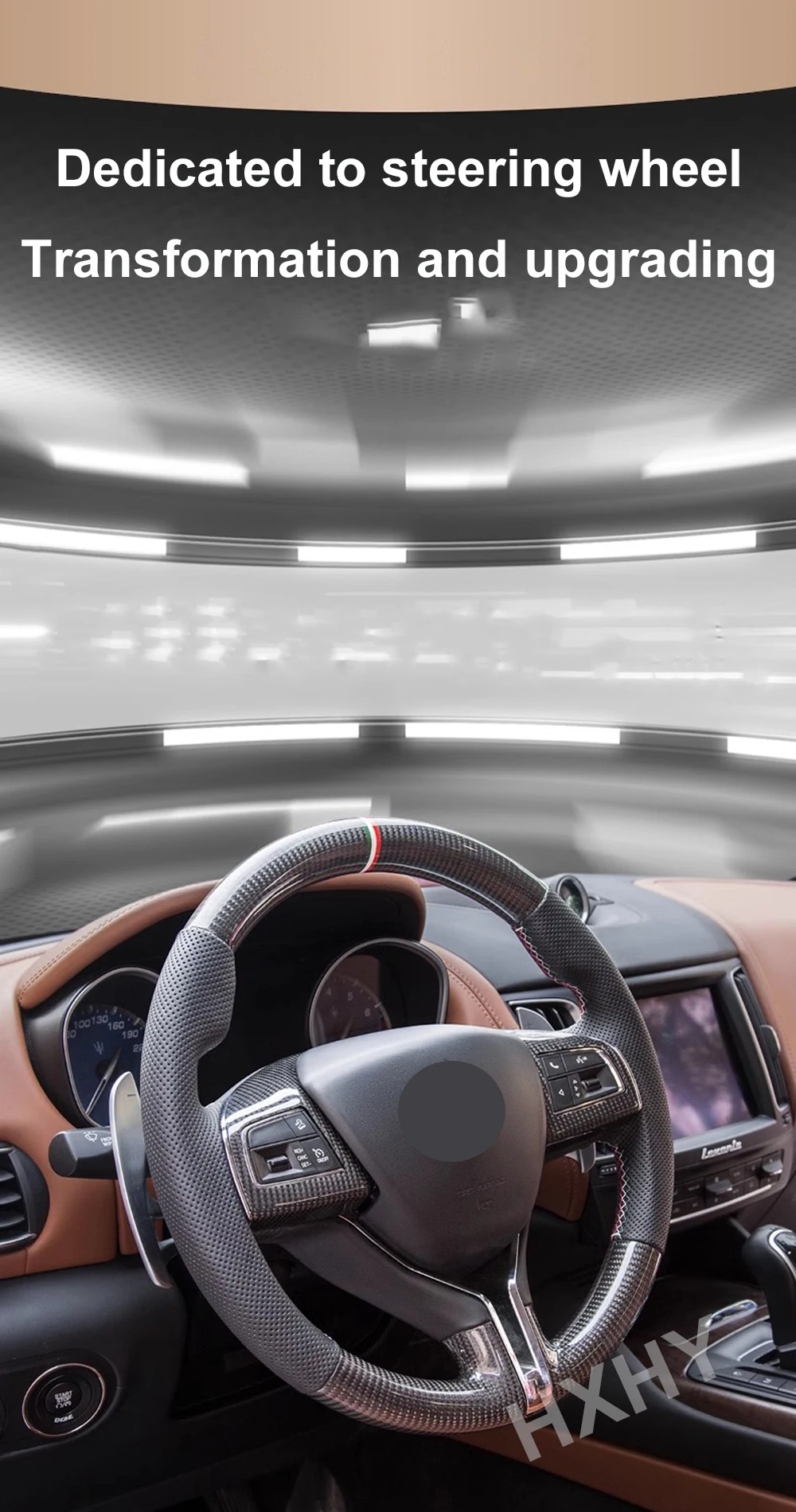 Volante de fibra de carbono para Maserati Ghibli