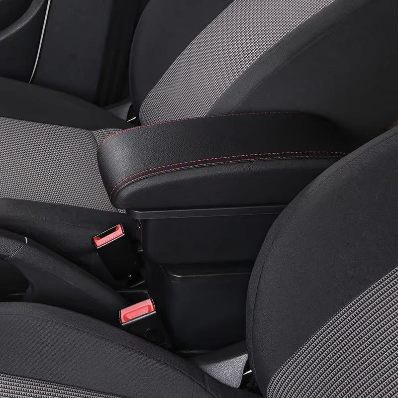 Reposabrazos Chevrolet Aveo almacenamiento doble capa USB – negro - imagen 5