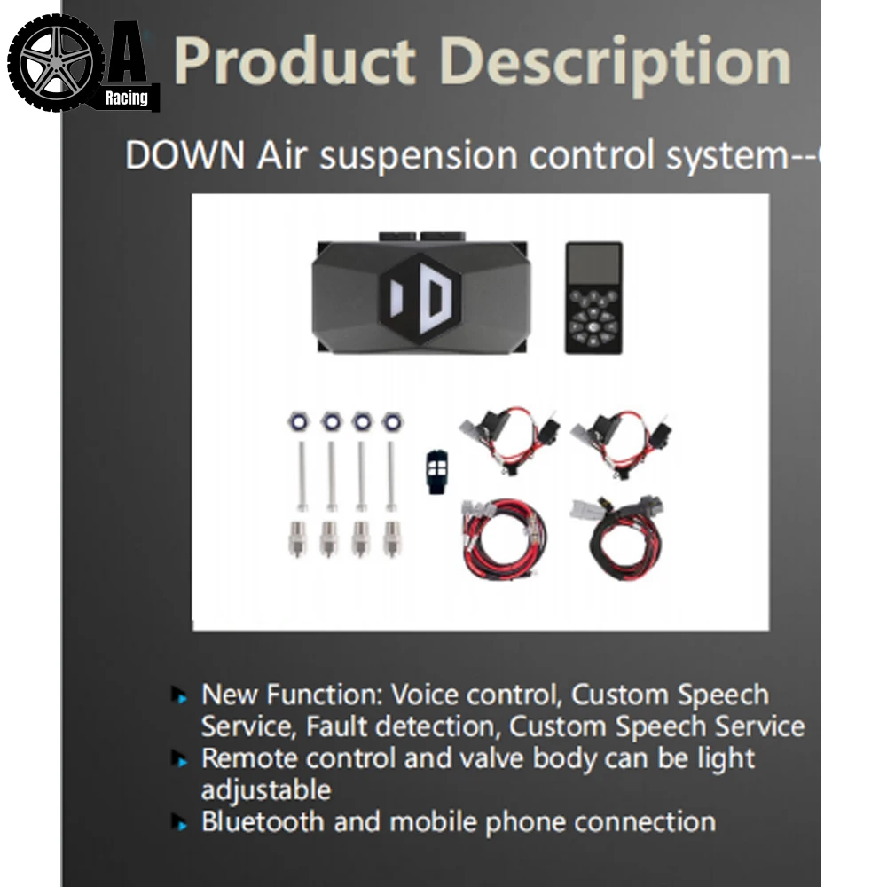 ¡Nuevo! Sensores de presión de Control de voz de nivelación automática 3-P para coche, comando de voz, fácil instalación, Kit de sistema de Control de gestión de aire - imagen 5