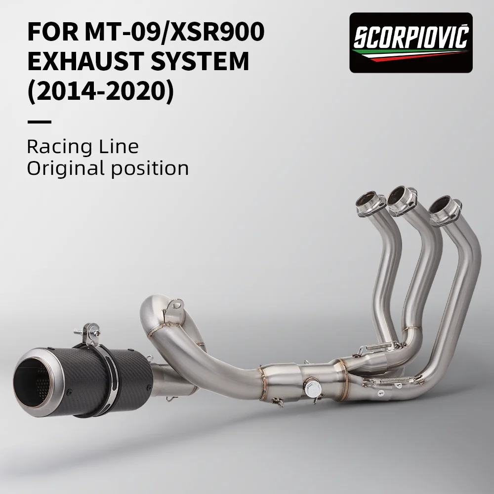 Sistema de escape completo Slip-On Yamaha MT-09 y FZ-09