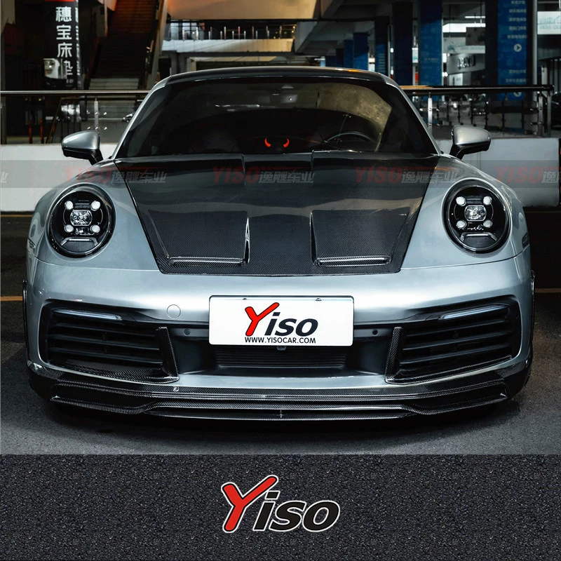 Cubierta de ventilación del capó en carbono seco para Porsche 911 Carrera 992 - imagen 4