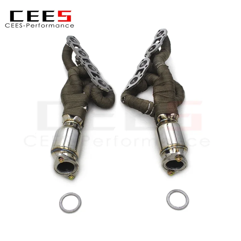 Cees Colector escape Lexus IS F 5.0 acero inoxidable con bajante - imagen 3