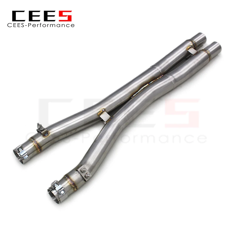 Tubo central de escape X de rendimiento cees para sistema de escape de acero inoxidable Ferrari California 4.3L 2009-2018 SS304