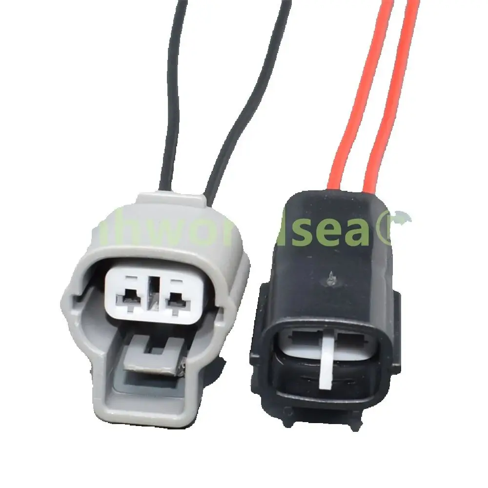 Shhworldsea 6188-0047 Conector estanco macho-hembra de 2 vías, 2,2 mm