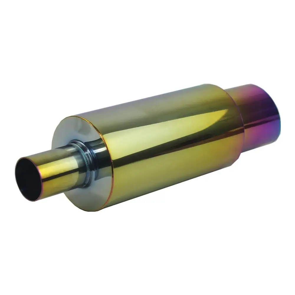 Silenciador escape universal racing acero inox salida inclinada - imagen 2