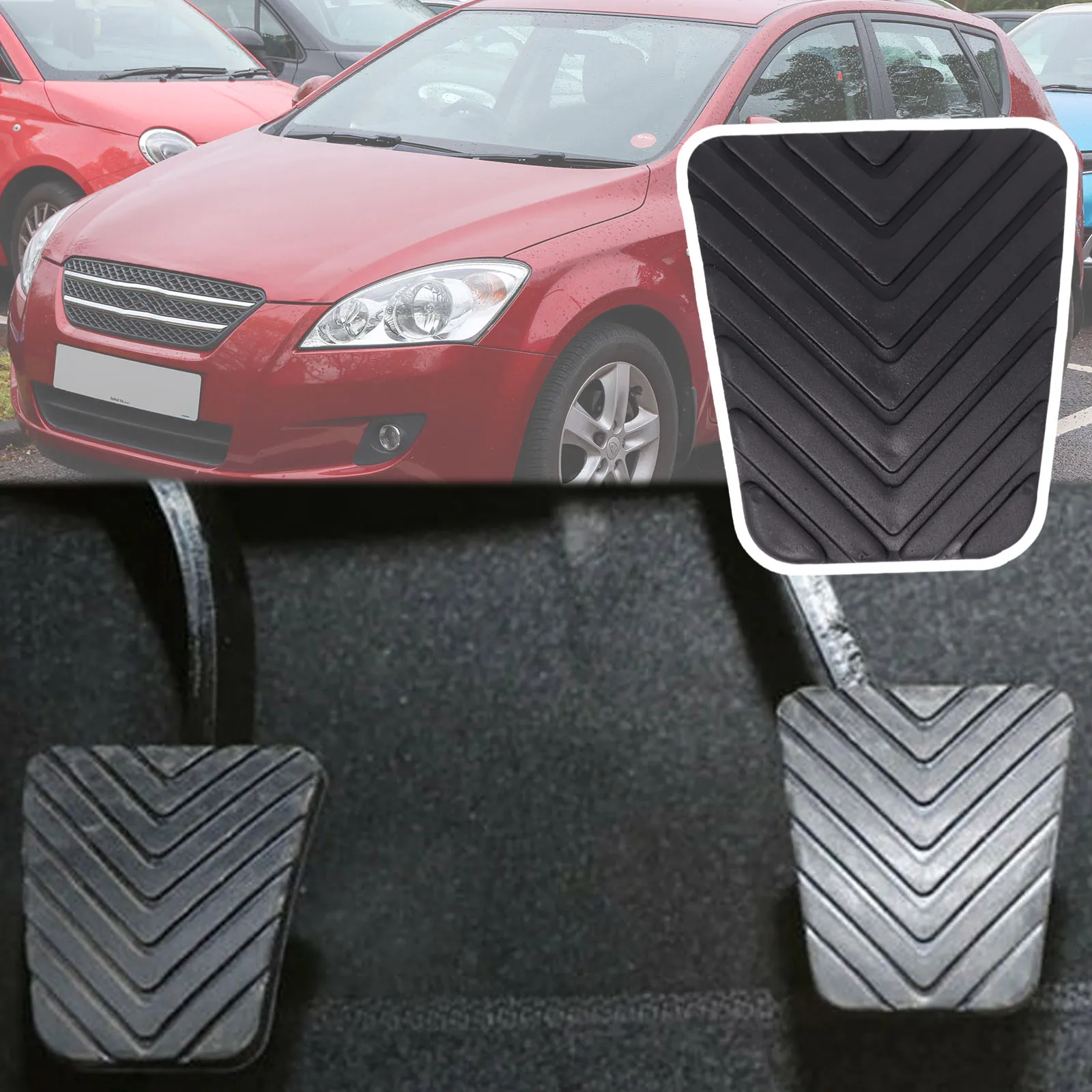 Cubierta goma pedales embrague y freno para Kia Pro Cee'd Ceed ED JD