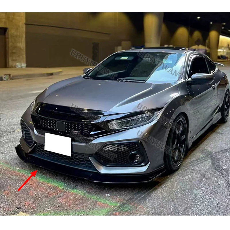 Kit separadores alerón paragolpes Honda Civic FK7 2016-2021 - imagen 3