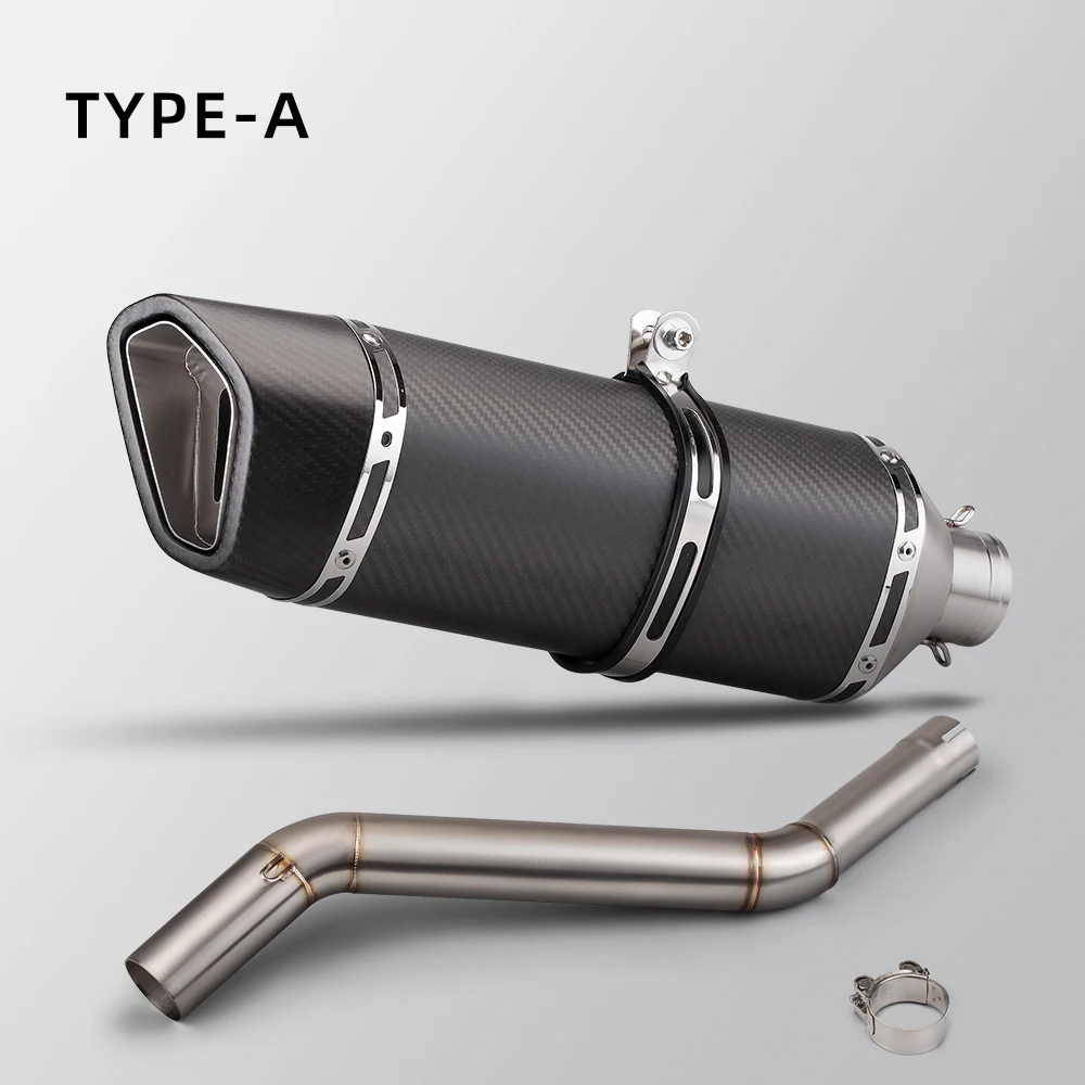 Tubo de escape medio de acero inoxidable para CFMOTO 400NK 650NK