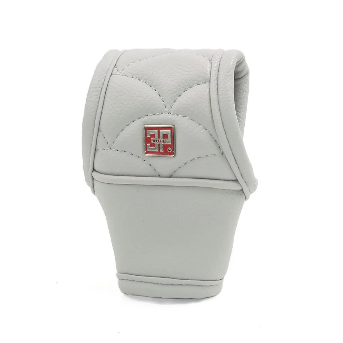 X Autohaux-palanca de cambios para coche, pomo de cambio de marchas de piel sintética, Protector de cubierta, color Beige - imagen 4