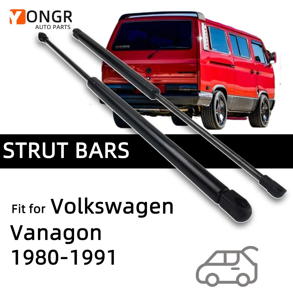 Par amortiguadores de gas VW Vanagon maletero trasero 1980-1991