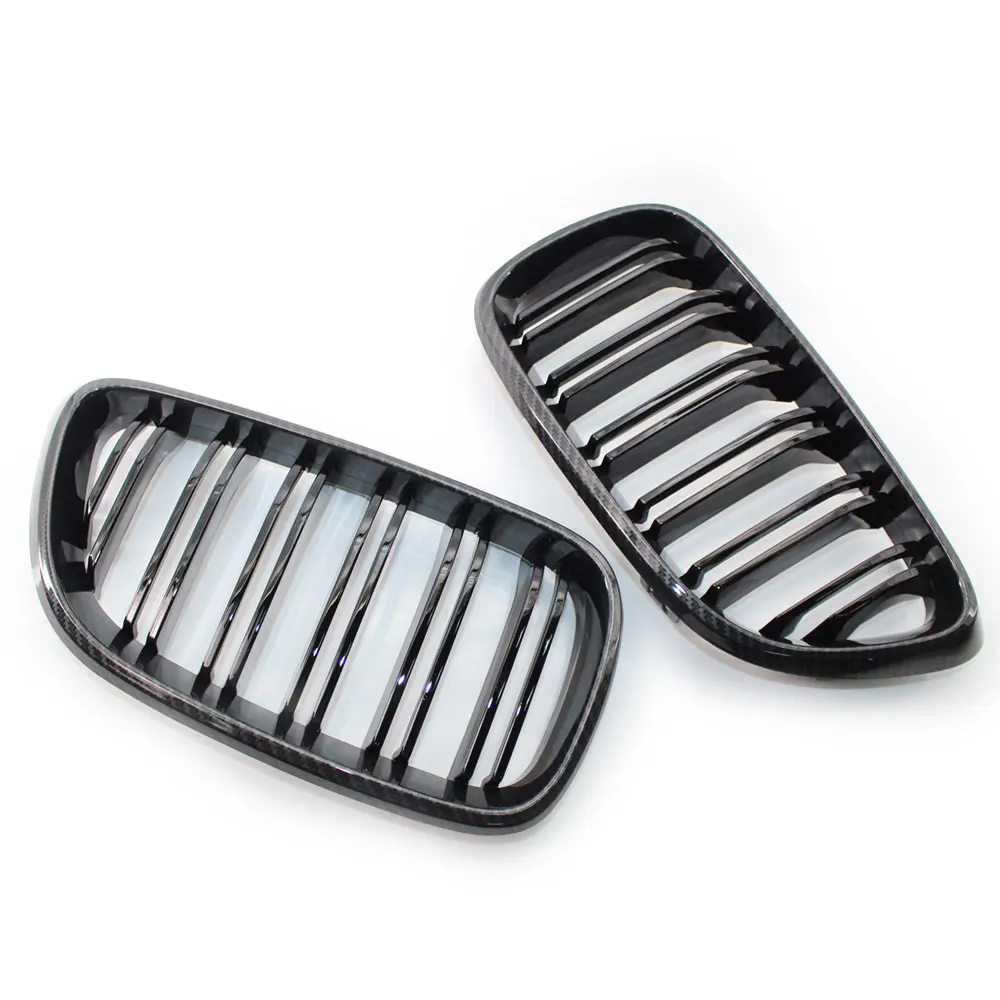 Parrilla de riñón BMW fibra de carbono listón doble F22 F23 M2 - imagen 5