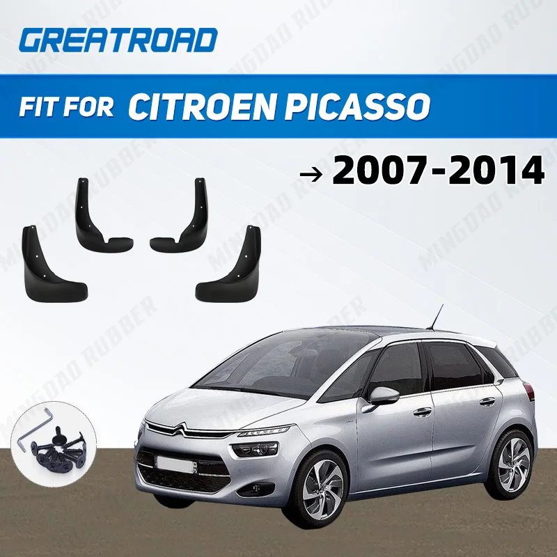 Guardabarros protector de salpicaduras para Citroen Picasso 2007-2014