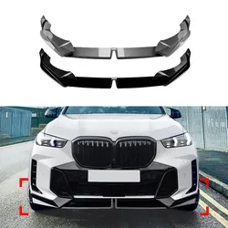 Alerón parachoques delantero BMW X5 G05 LCI carbono negro brillante