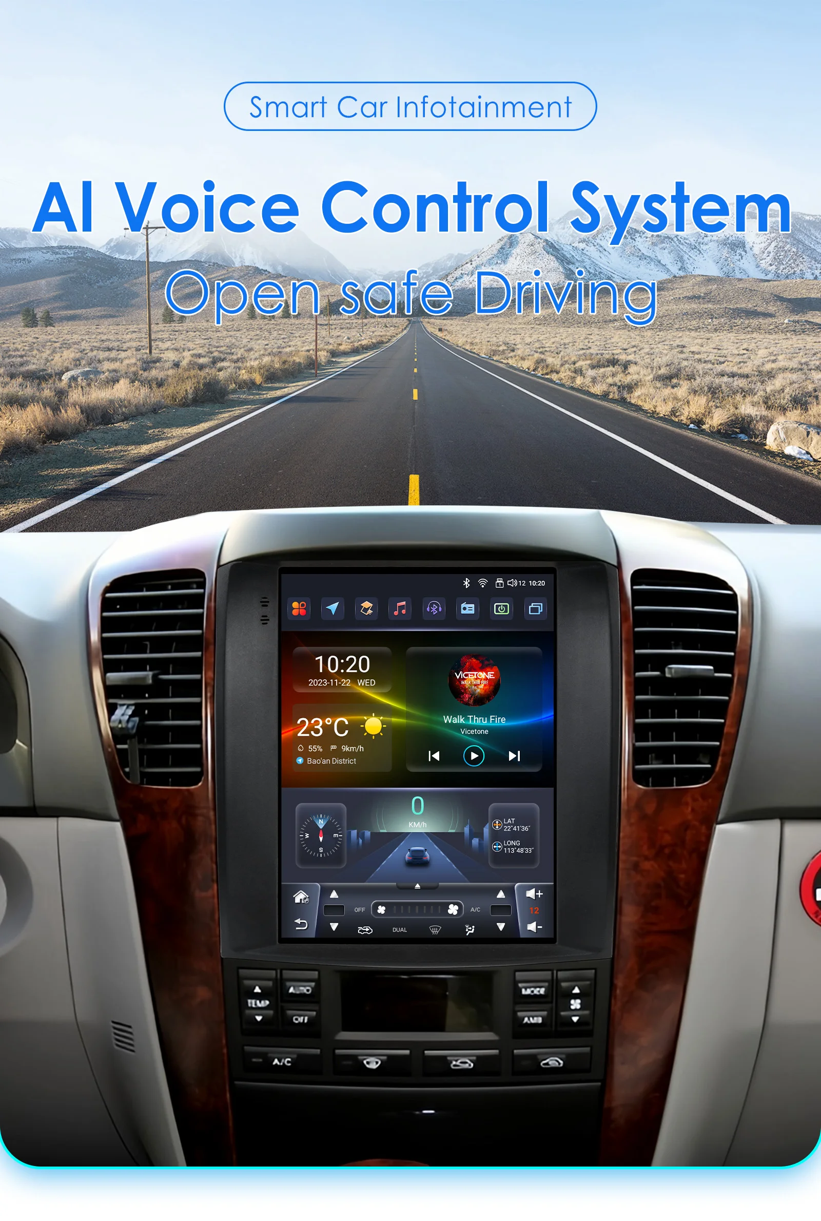 Autoradio 2 DIN Android 13 con CarPlay y GPS para Kia Sorento BL - imagen 3