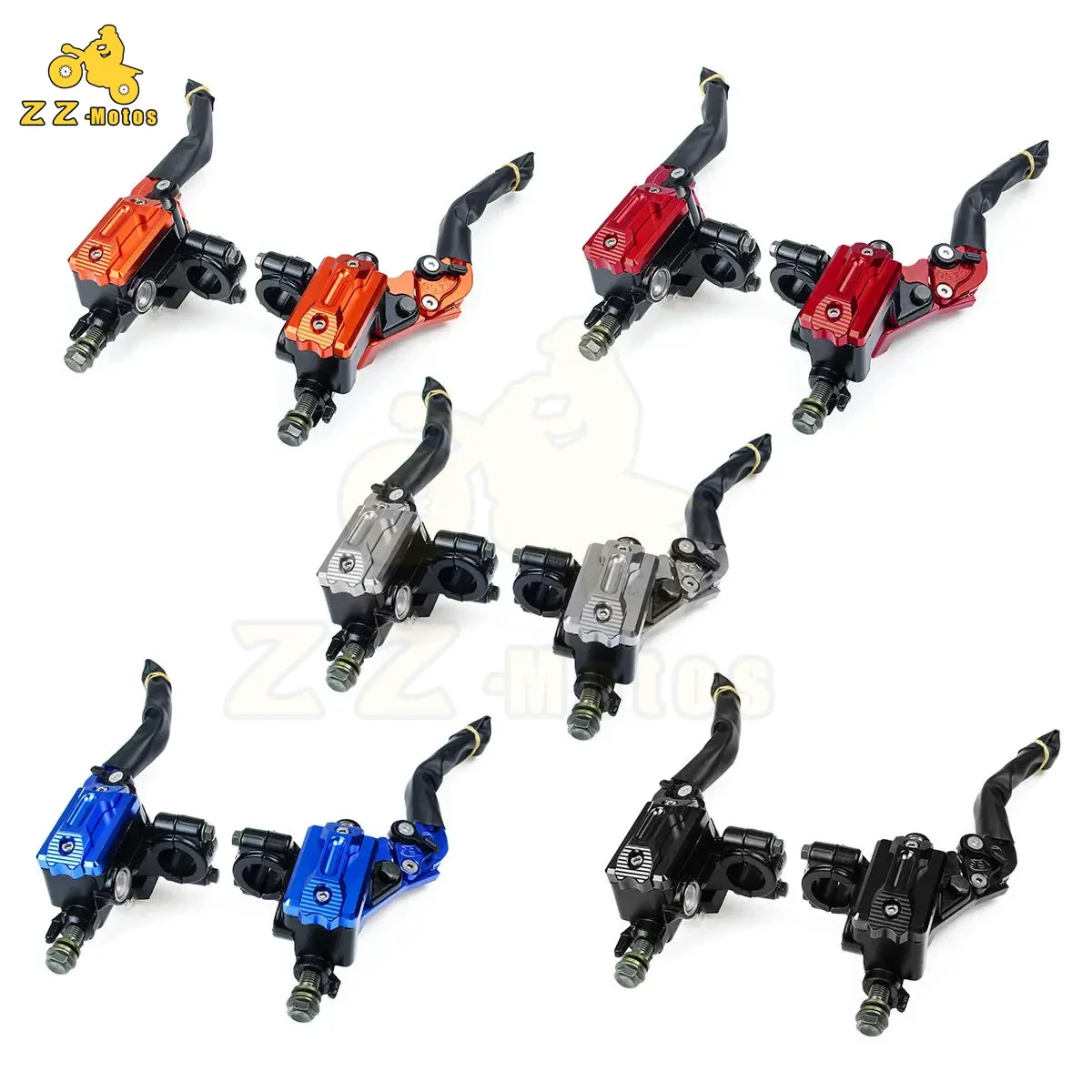 Palancas Moto Cilindro Maestro - Kit Freno Embrague Hidráulico Manillar - imagen 2
