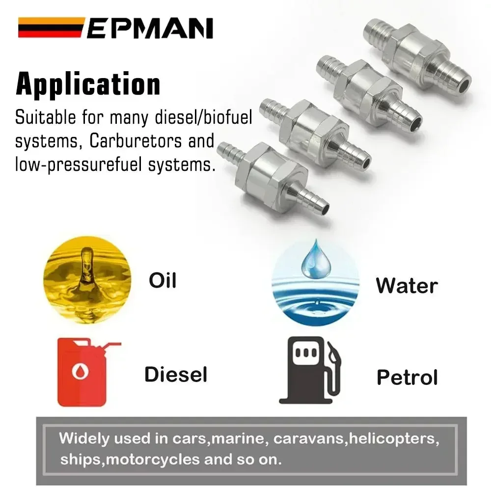 Válvula de retención para combustible EPMAN EPAA22G01KM aluminio - imagen 4