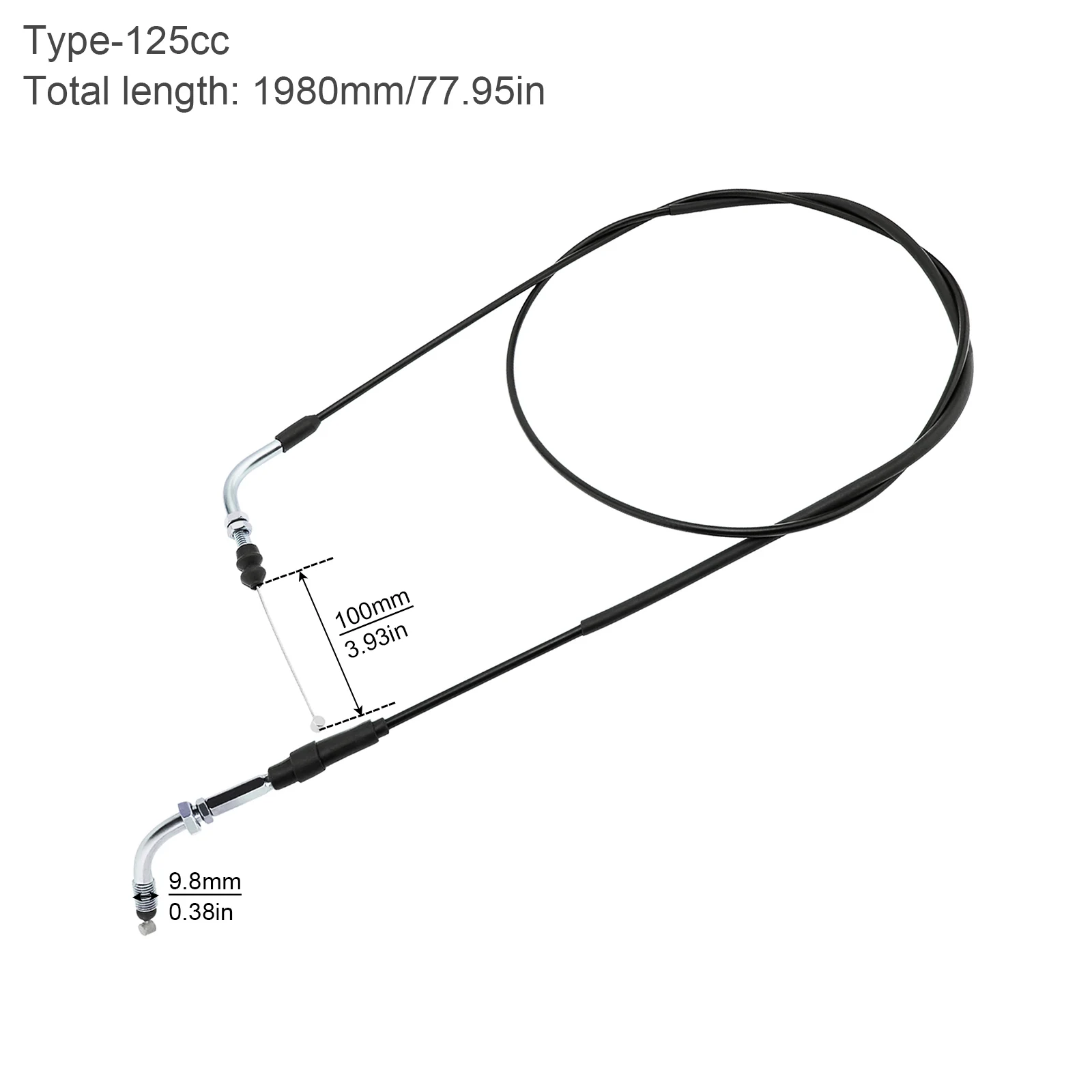 Cable de acelerador universal GY6 150cc para scooter, ATV y Pit Bike - imagen 3