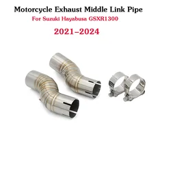 Para Hayabusa GSXR1300 GSXR 1300 2021 2022 2023 2024 enlace Escape de motocicleta izquierda y derecha 51mm tubo de enlace medio
