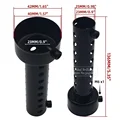 2x Black Long 42mm