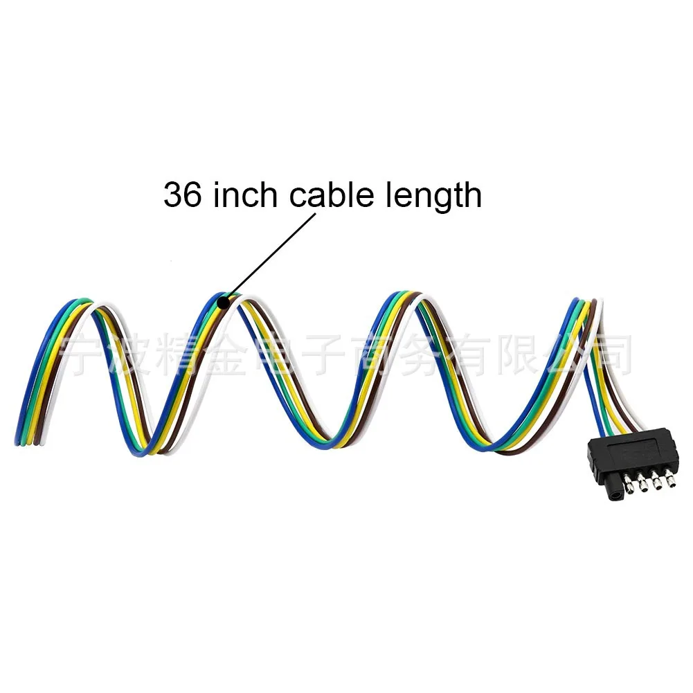 Conector de enchufe de remolque con diseño oblate