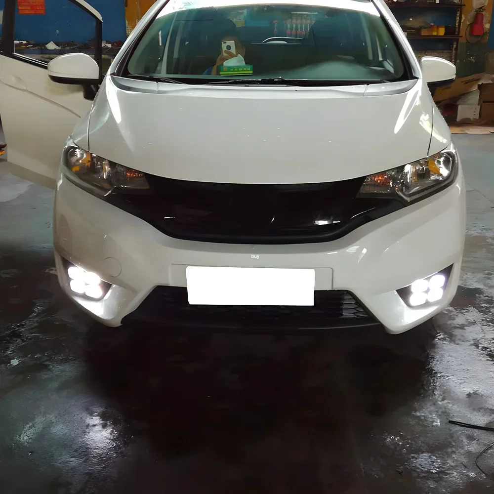 Kit faros LED cuatro ojos con luz diurna dinámica – Honda Fit GK5 2014-2016