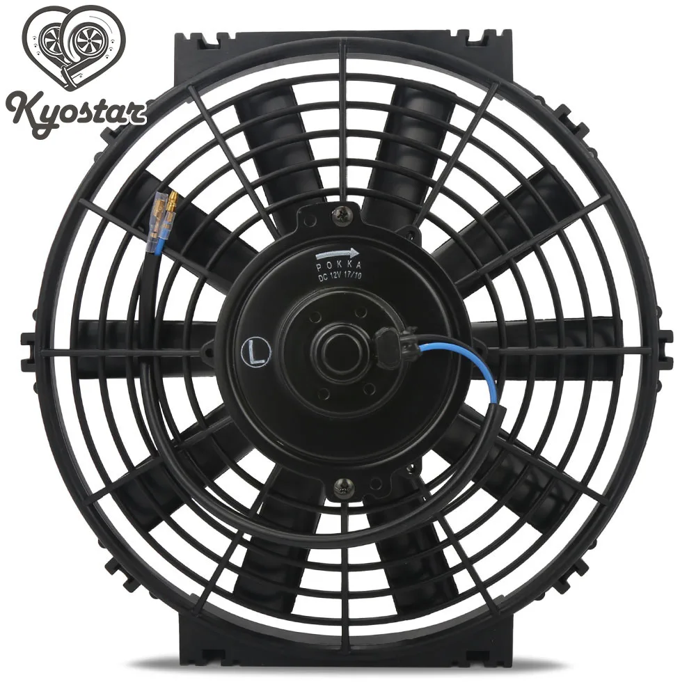 Ventilador delgado 12V push/pull universal radiador intercooler aceite