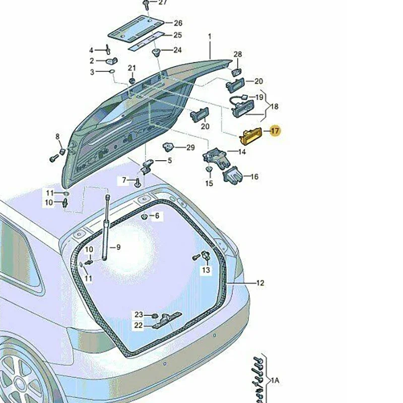 Interruptor de maletero trasero para VW Passat Golf Audi A3 A6 - imagen 5