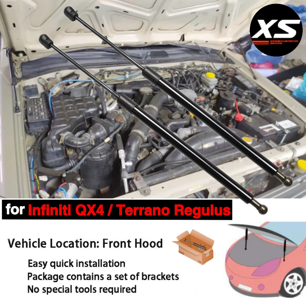 Amortiguadores de capó para Infiniti QX4 y Terrano Regulus 1996-2003 - imagen 2