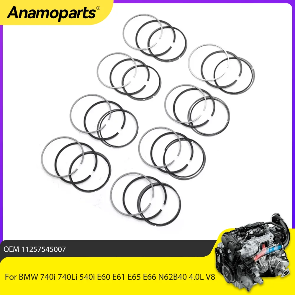 Juego de anillos de pistón Φ87mm para BMW N62B40