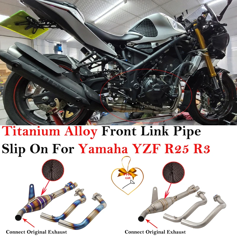 Escape slip-on titanio Yamaha YZF-R3 MT-03 MT25 homologado