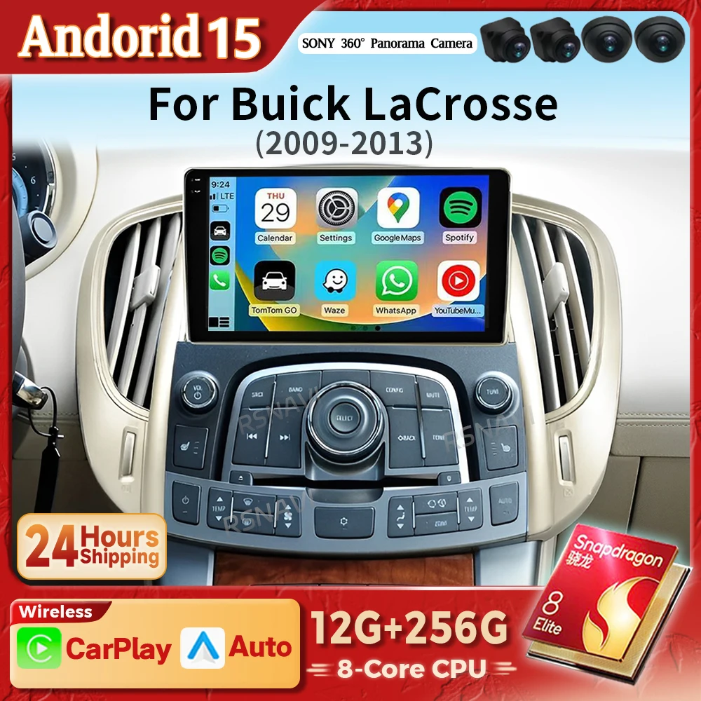 Autoradio 2DIN Android CarPlay para Buick LaCrosse 2009-2013