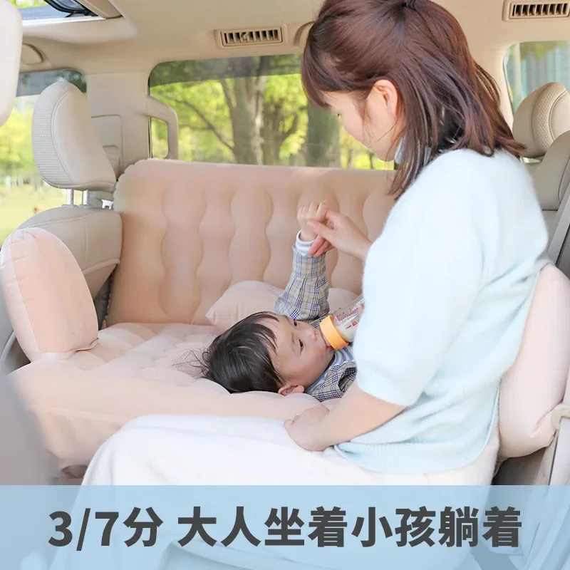Colchón inflable para coche – cama viaje plegable asientos traseros - imagen 3