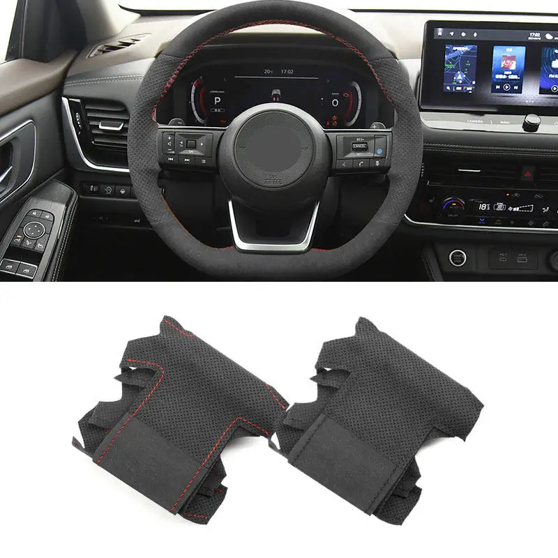 Funda volante cuero Nissan Qashqai J11/J10 con agujas e hilo - imagen 2