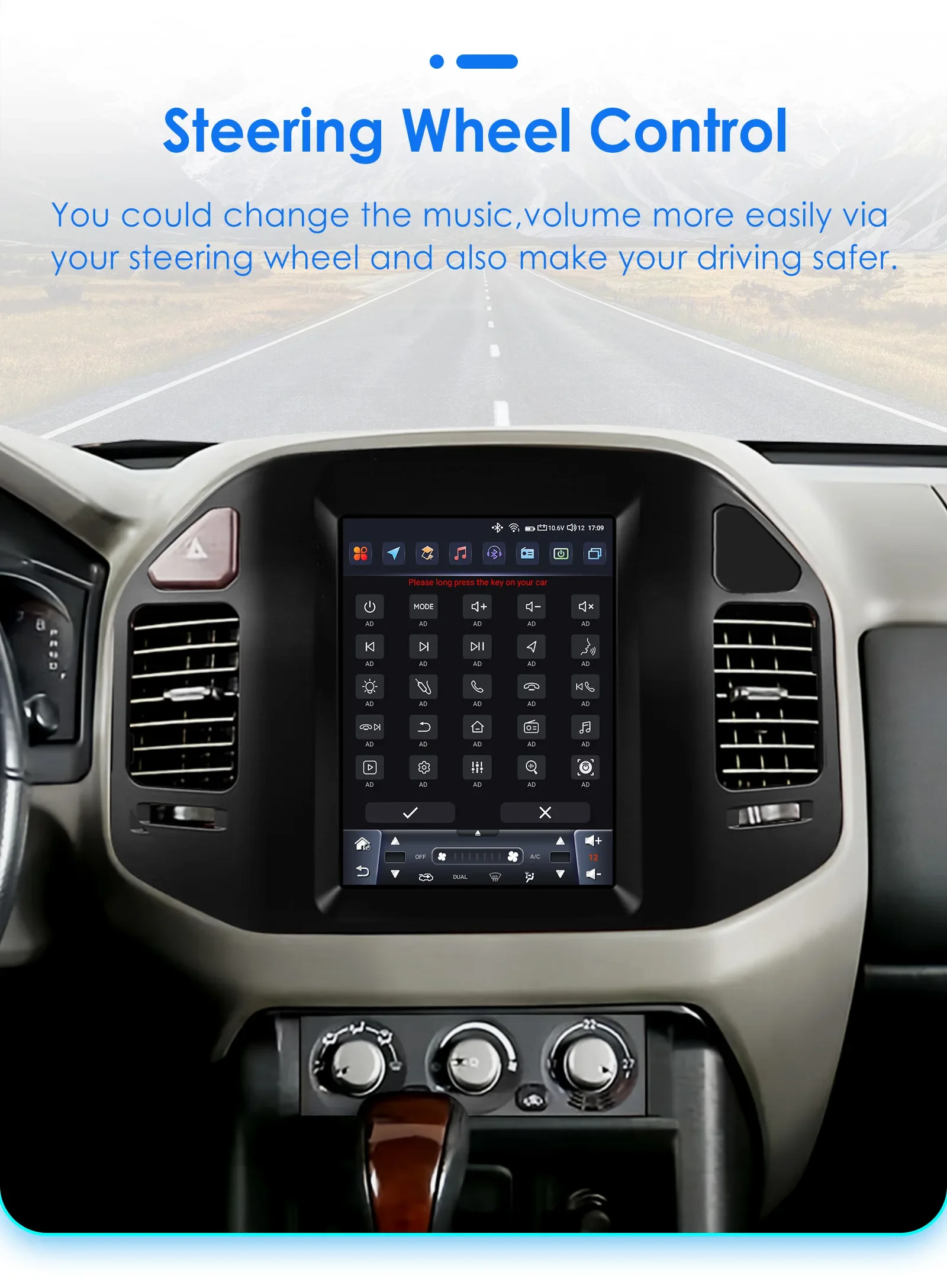 Autoradio 2 DIN Android 13 con CarPlay para Mitsubishi Pajero V60 - imagen 4