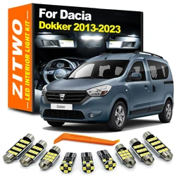 ZITWO Kit luces LED interior Dacia Dokker 2013-2023 – cúpula maletero