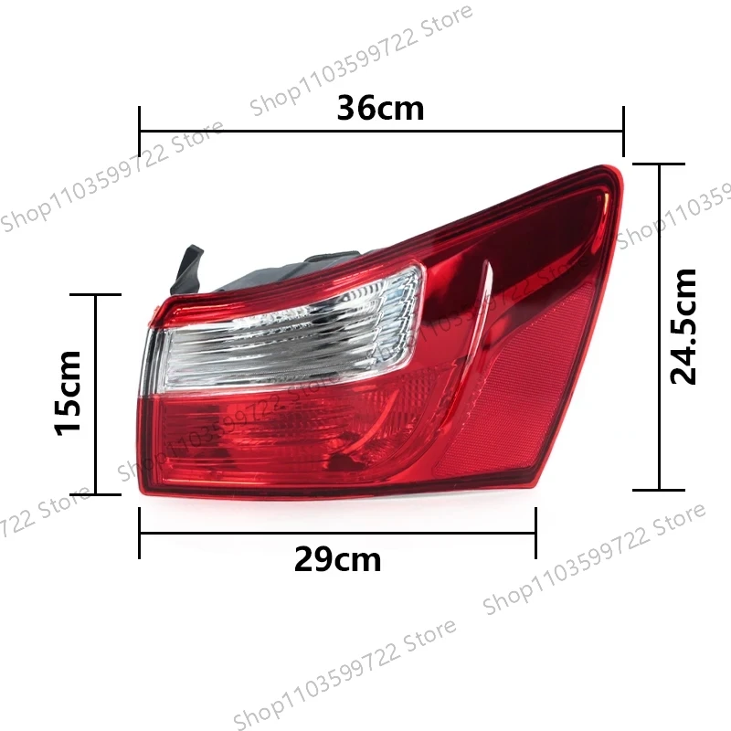 Para Kia Rio Sedan 2012 2013 2014 2015 2016 2017 luz trasera señal de giro luz de freno de marcha atrás luz intermitente conjunto de luz del conductor - imagen 3