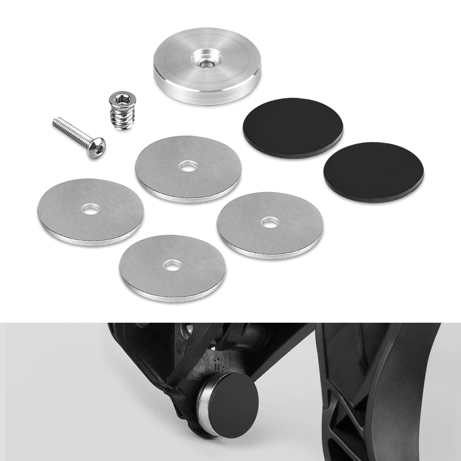 BEVINSEE Tapón de pedal de embrague para VW Golf GTI/R y Audi A3