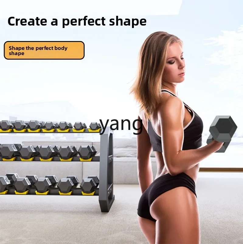 Juego de mancuernas hexagonales LMM para gimnasio y hogar - imagen 4