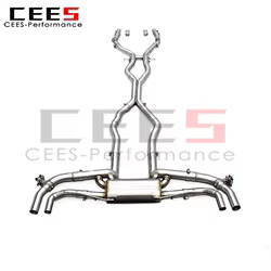 Escape catback CEES Valvetronic de acero inoxidable para Mercedes GLS 580