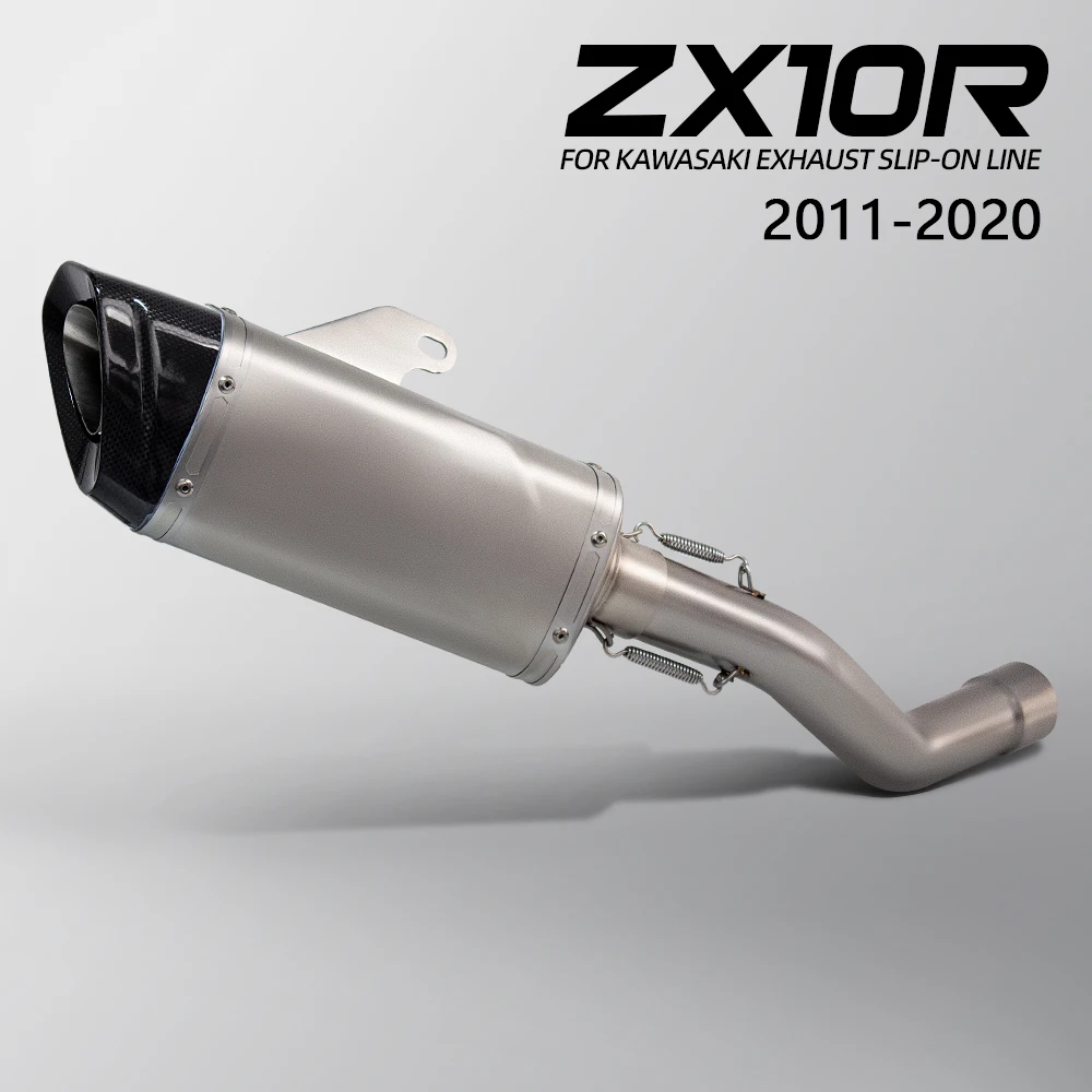 Silenciador de carbono para Kawasaki ZX-10R 2011-2020 Escape deportivo