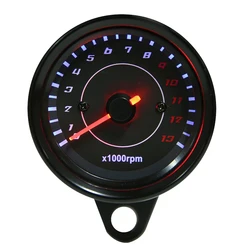 Tacómetro electrónico universal para moto con retroiluminación LED