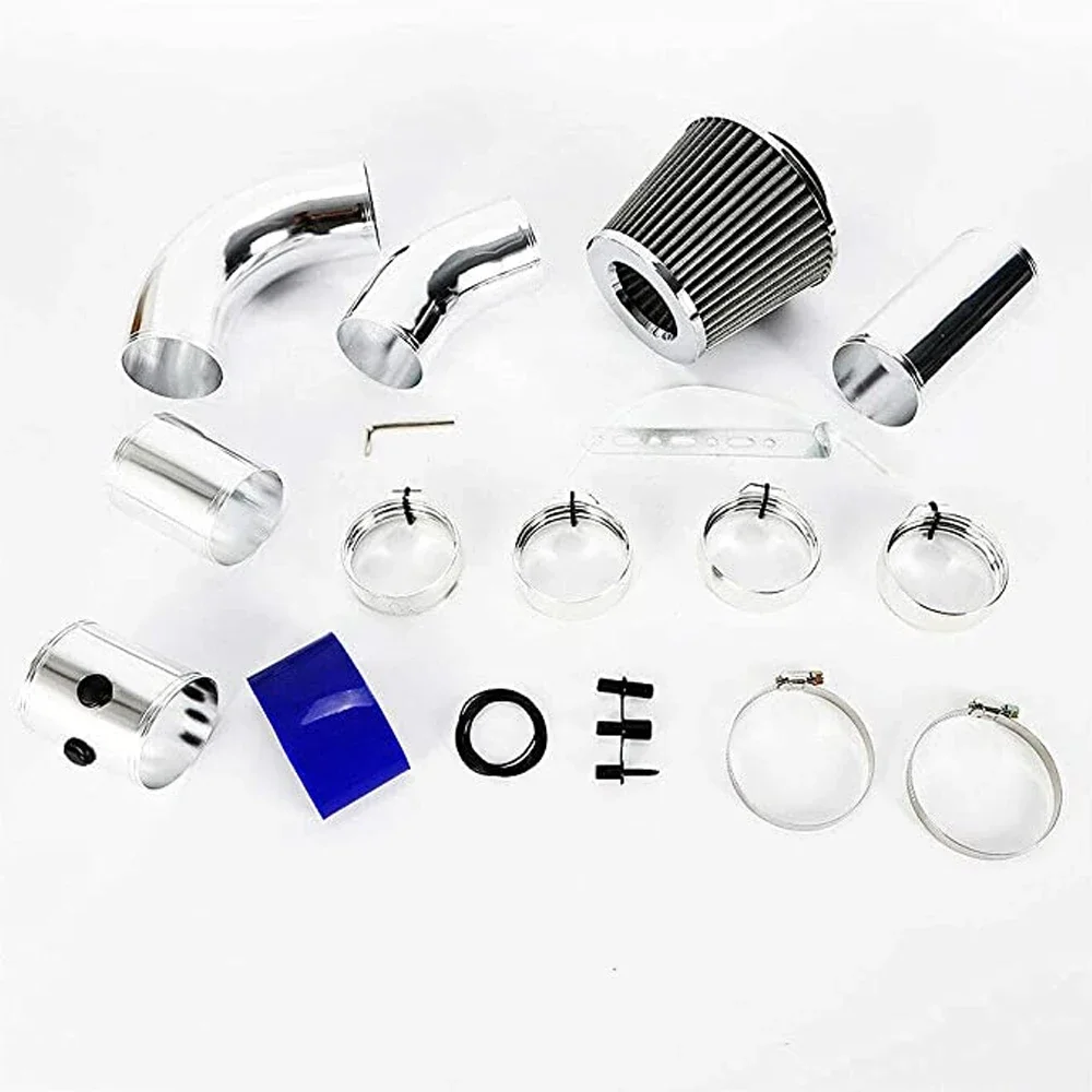 Kit de tubo de entrada de coche Universal, tubo de entrada de aire de 3 "76mm, tubo de entrada Turbo de aleación de aluminio, sistema de inyección de filtro de aire frío directo - imagen 5