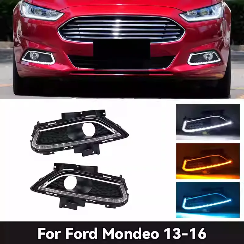 Luces diurnas LED secuenciales amarillas – Ford Mondeo 2013-2016