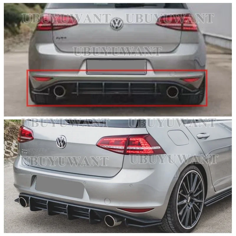Difusor trasero para Volkswagen Golf 7 GTI 2014-2017 - imagen 2