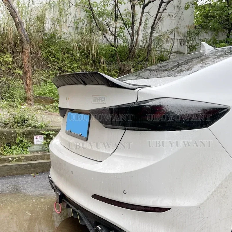 Para Hyundai Elantra 2017 2018 2019 tapa del maletero trasero alerón de coche alas traseras Material ABS Tuning accesorios exteriores piezas - imagen 3