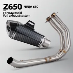 Escape Kawasaki Ninja 650/Z650 2017-2023 con DB Killer – línea carrera