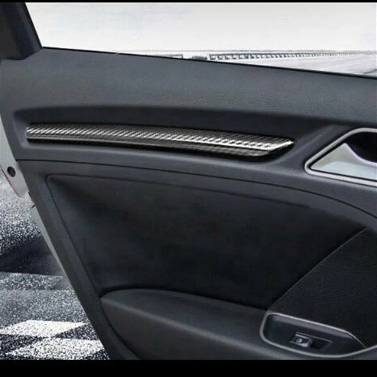 Audi A3 8V 2014-2018 Tiras embellecedoras de puerta interior ABS - imagen 4