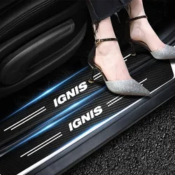 Umbrales de puerta carbono antirrayas para Suzuki Ignis